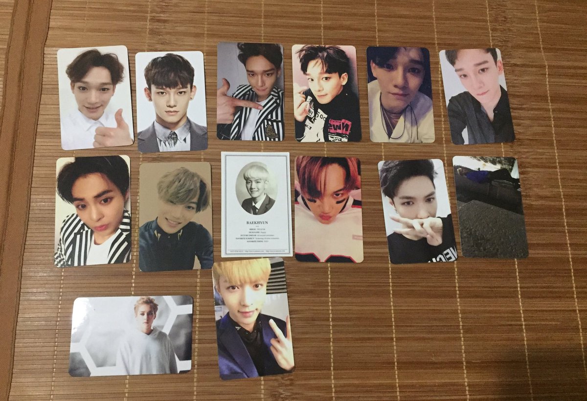 cherrybbh_'s tweet photo. ⭐️ RT pls! Want to trade my EXO photocards~

💎 Have: In 1st picture 

💎 Want: in 2nd picture 

#chanyeol #baekhyun https://t.co/CSJGe9TkNd