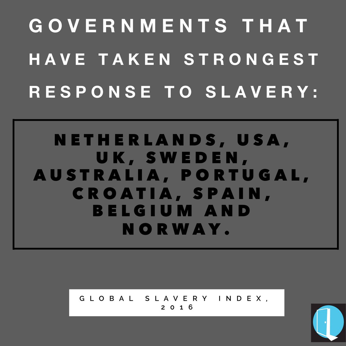 theSAF's tweet photo. #Canada we have work to do! We did not make the #globalslaveryindex list. Let's #stepup. RT #endslavery #notinmycanada #safoundation https://t.co/kHZxoTFsnN