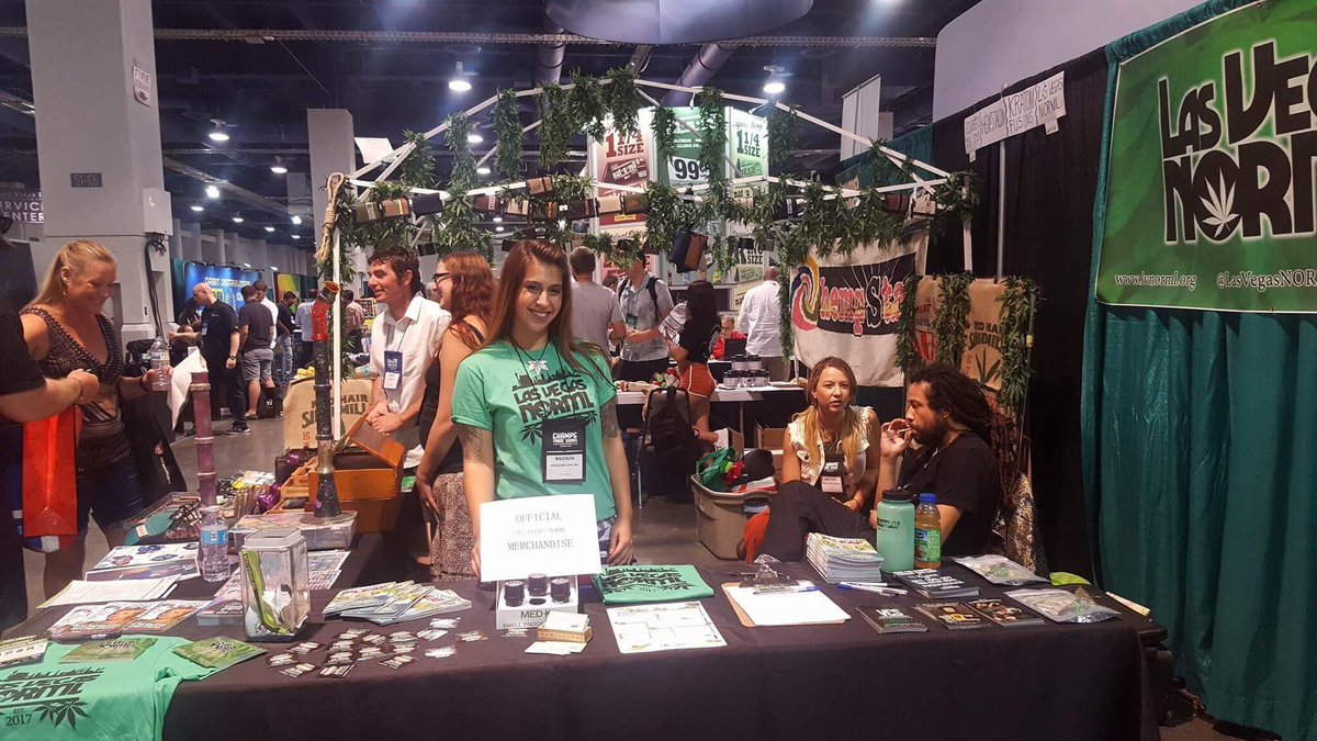 LasVegasNORML's tweet photo. Catch  @LasVegasNORML today at booth #2075 @champstradeshow today until 6 PM! #LVNORML #CHAMPS #LasVegas #MMJ #LegalizeIt https://t.co/WtgAyjpW8i