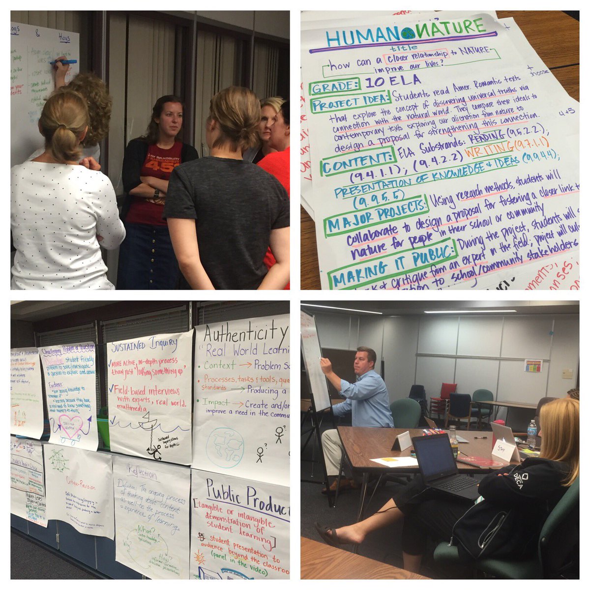 LydoKane's tweet photo. Another round of PBL 101 & 201! Collaborating around innovative, engaging & standards driven projects. #learn194 #teach194 https://t.co/oQt1lSVs9k