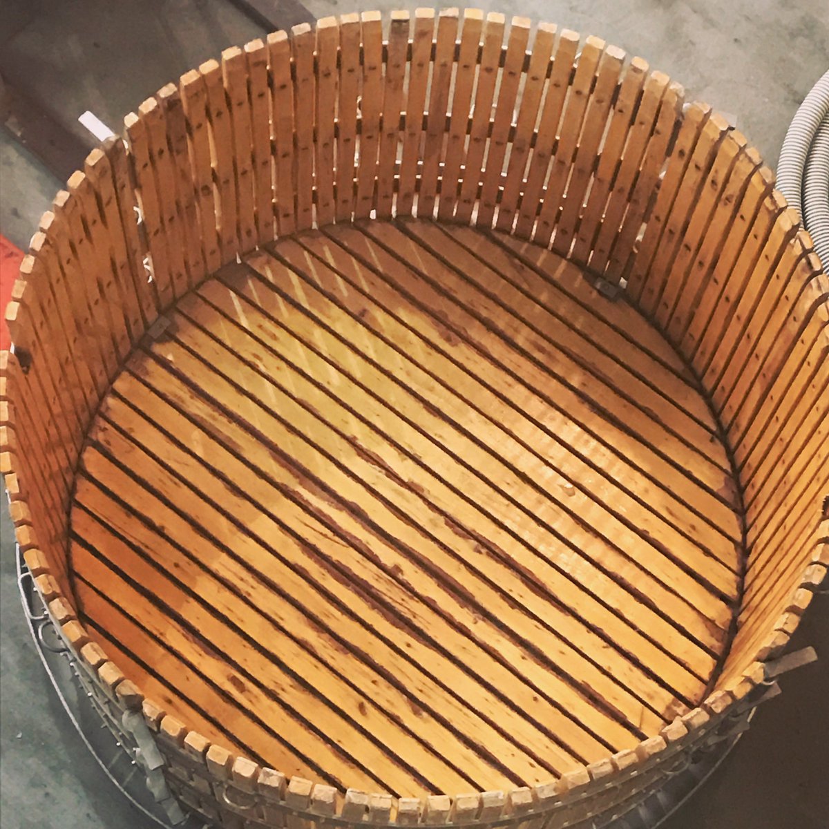 About 10 weeks until this 5 ton basket press sees some grape action! #vintage2017 #byronwines