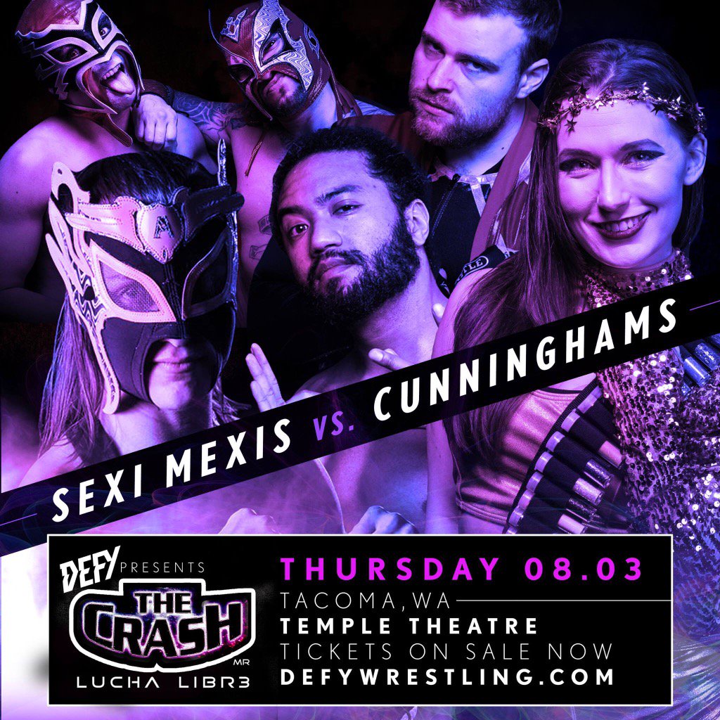defyNW's tweet photo. BREAKING: We have added @AvispaLuchadora & @KateCarnage to this #lucharules tag match! TIX: https://t.co/gf7u4W5zZQ https://t.co/b2uxV4Ojt6