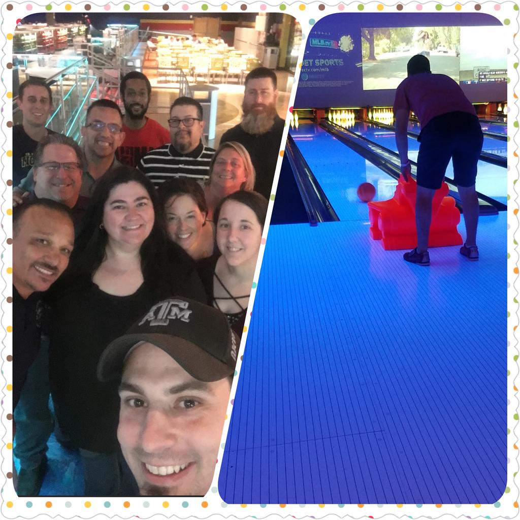Having a great time Team Building at Main Event!  Thank you Will for all you do for us! #badgerup 🐾🐾 <a href="/CarpenterTrina1/">Trina Carpenter 🐾</a> <a href="/SimentalLisa/">Lisa Simental</a>