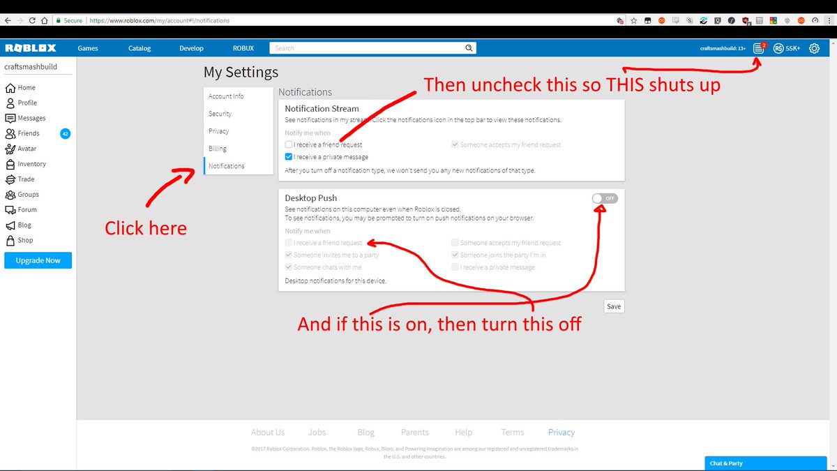 How To Stop Getting Notifications About Friend Requests Roblox - pbs roblox