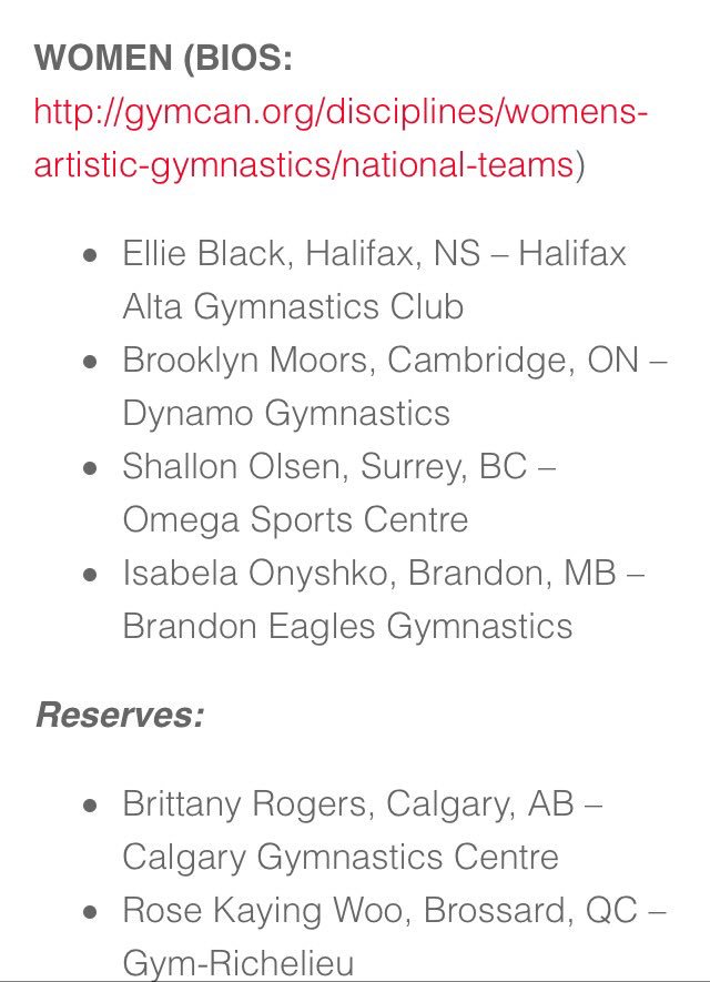 riwalker_'s tweet photo. Team Canada for #MTL2017GYM 🇨🇦 congrats &amp; see you there! @CDNGymnastics @thegymterdotnet @GymCastic @GymCoaching @gymnastics @InsideGym https://t.co/kVxiNCbPPu