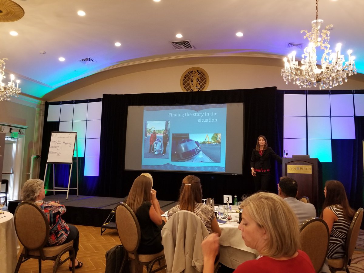 cjsunde's tweet photo. Such a wonderful and engaging presentation by @lisaarney Senior Communications Manager for Walt Disney World Resort. #ALI_IC #boston https://t.co/QxGcPJki1W