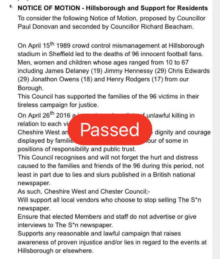 totaleclipse96's tweet image. @Go_CheshireWest councillors back the motion to become the 10th borough to ask vendors #DontSellTheSun, thanks to Cllr Paul Donovan 👍🏻