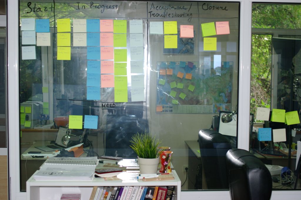 jetrubyagency's tweet photo. Good olβ Kanban in the room of our project managers. Your #digital future starts here! https://t.co/BjN4G5eGLn :D #jetruby #webdev #startups https://t.co/hriBM7dZne