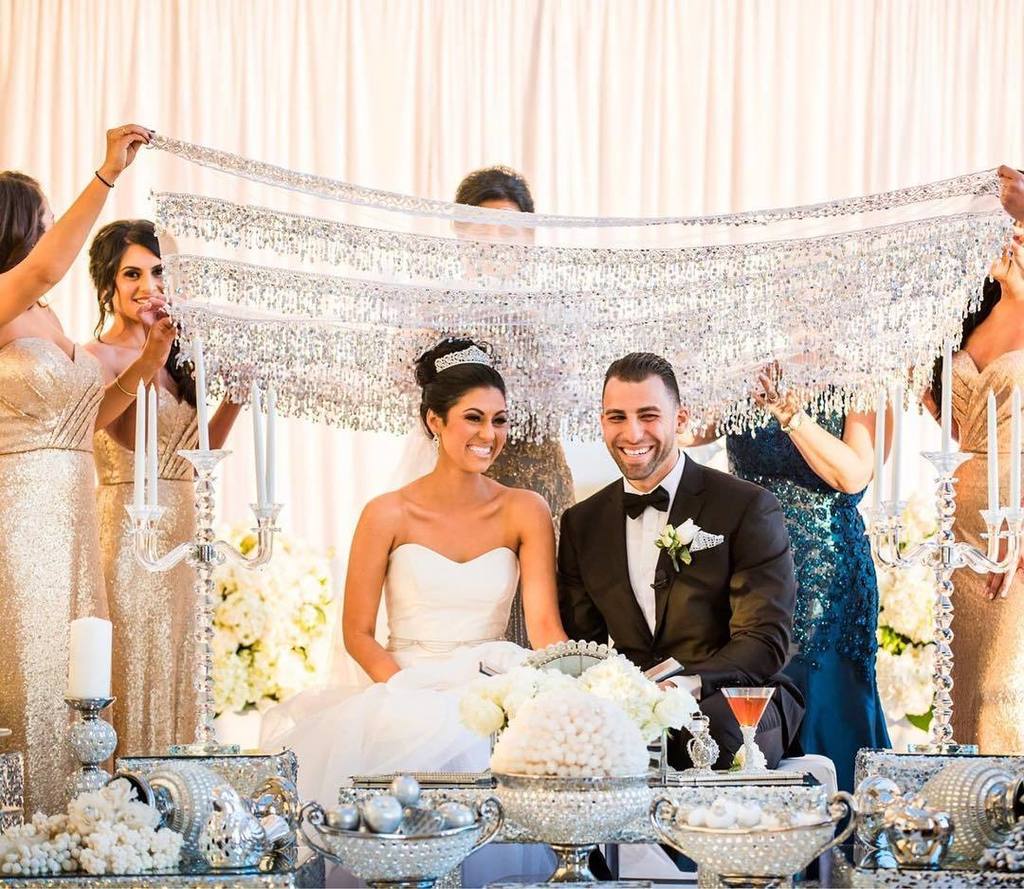 EventsPlusStyle's tweet photo. #ThrowbackThursday  We loved remembering the wedding of Josh + Farah which included a Sofreh designer and beautiful Persian wedding traditi… https://t.co/90p4FpKppX