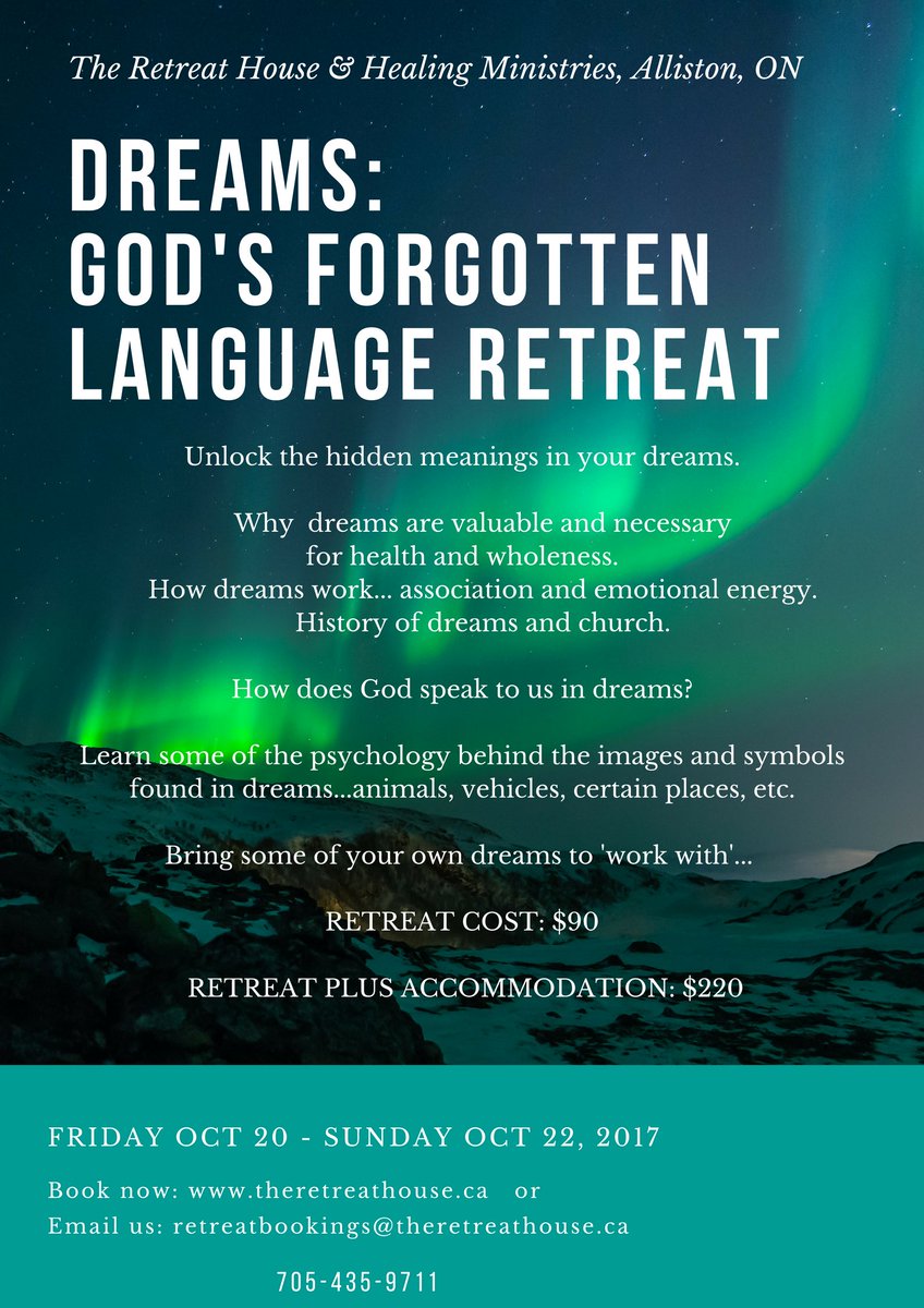 To register visit theretreathouse.ca or call 705-435-9711.