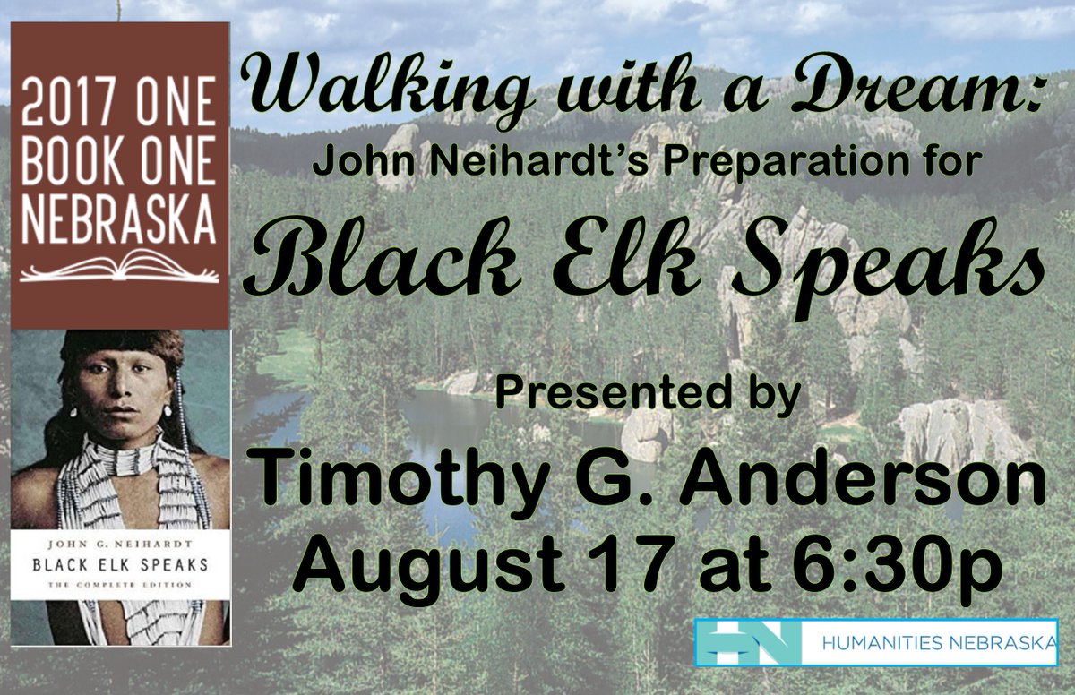 BellevueLibrary's tweet photo. We're proud to host Timothy G. Anderson's presentation for Black Elk Speaks! @HumanitiesNE #OneBookOneNebraska #WalkingWithADream #Bellevue https://t.co/M433MKao9T