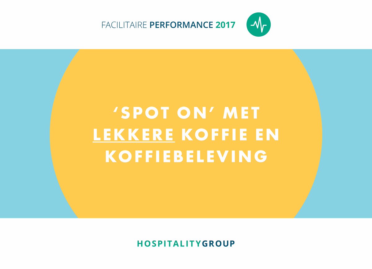 ’Spot on’ met lekkere koffie en koffiebeleving #FacilitairePerformance2017
goo.gl/NL6fzS