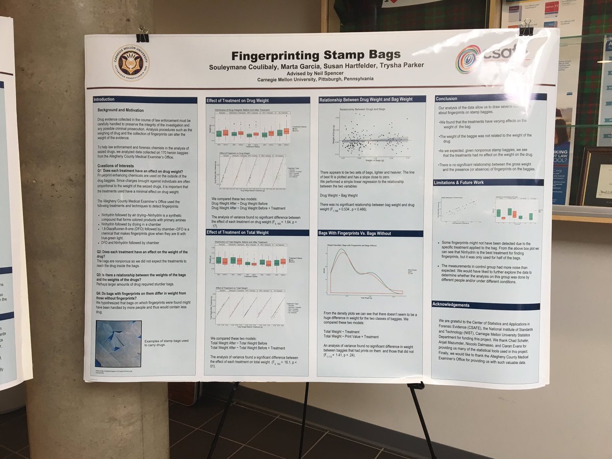 CMU_StatDS's tweet photo. Stop by for the summer undergrad research program's celebration. We've got posters & presentations! #cmustats #statpride @CMU_DietrichHSS https://t.co/mtXEv68Ko2