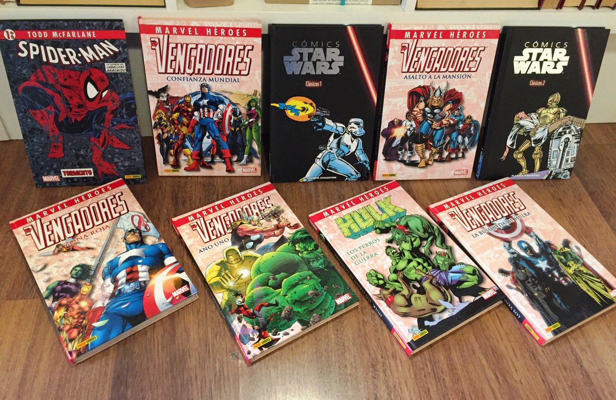 ReReadCastello's tweet photo. Os gustan los héroes? Nos han llegado estos cómics de Los Vengadores y de héroes. Recordad: 1 libro 3€, 2 libros 5€ y 5 libros 10€. https://t.co/J5Avq917Fe