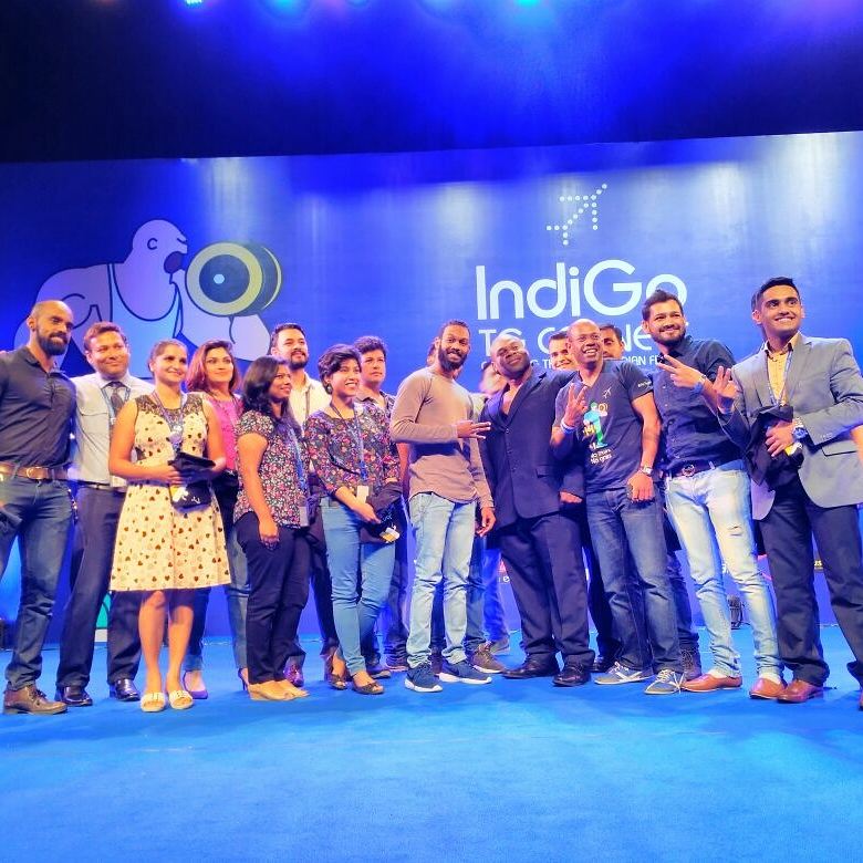 IndiGo6E's tweet photo. Truly a moment of pride when the 6E #FitToFly family is recognised on stage! #TGConnect @AdityaGhosh6E @KaiGreene https://t.co/0JDEZ1yeKj