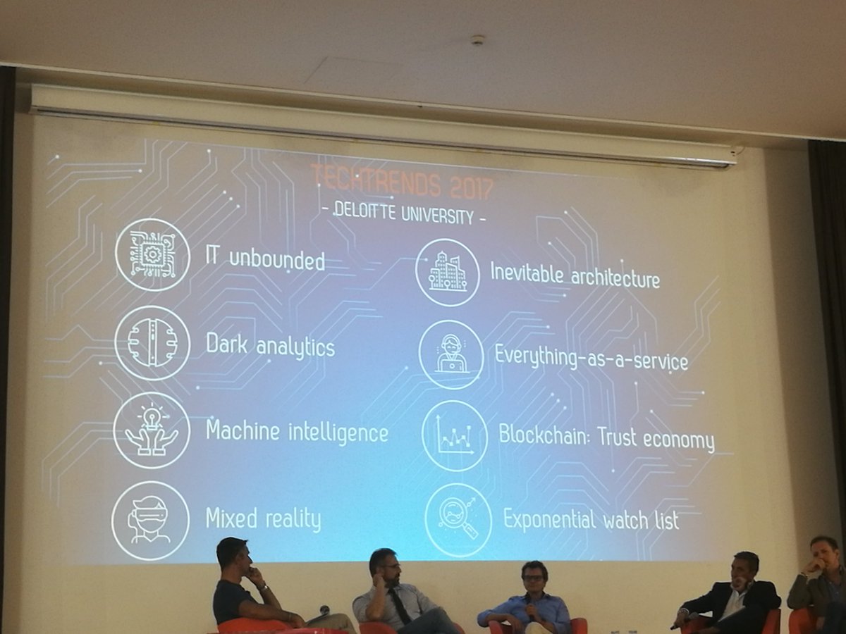 MarcoEnglaro's tweet photo. #ExperiencingAlteaFed i principali #TechTrends 2017 buongiorno #DeloitteUniversity con 4 CEO di #AlteaFed https://t.co/1kVFwB8ycW