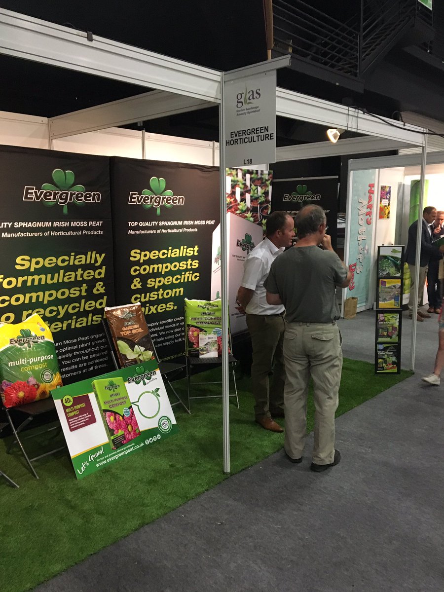 EvergreenPeat's tweet photo. A great day @GLASIRELAND βοΈ Thanks to everyone who visited our stand L18. If you haven't visited already there is still time. #GLAS2017 https://t.co/un4uks7D71