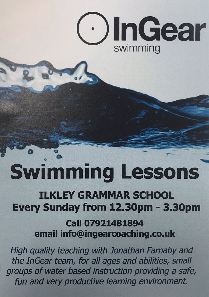 InGear_Coaching's tweet photo. Children's #swimminglessons in #Ilkley starting in September - message now to book your place #yorkshire #guiseley #otley #aireborough https://t.co/gaI7rANz1g