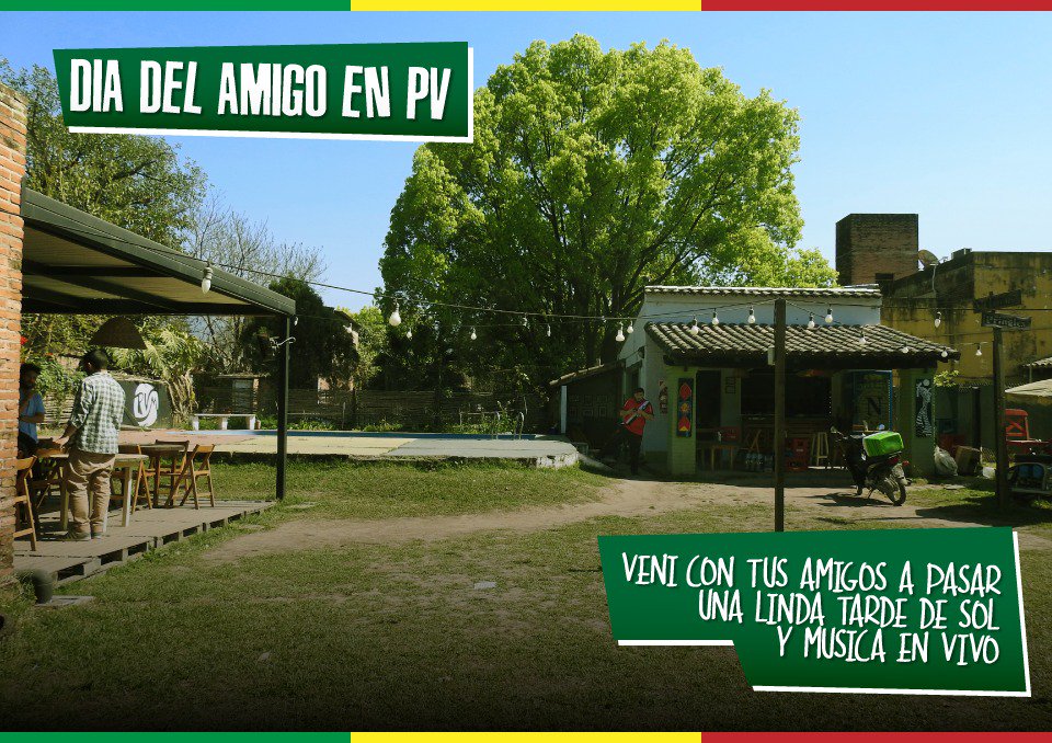 Esta tarde vamos a estar tocando unos temas en pv para festejar el Día del amigo