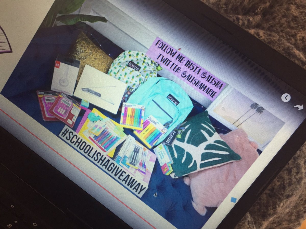 maddiebailey000's tweet photo. @ALISHAMARIE Love your videos❤️ #SCHOOLISHAGIVEAWAY https://t.co/z0KxO1JvDO
