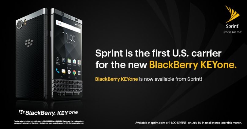 sprintstore6437's tweet photo. .@BlackBerry is back @Sprint! Find the #KEYone @Sprint online NOW &amp; in stores later this month! https://t.co/NGUwH17P0R https://t.co/u94uJEjmCE