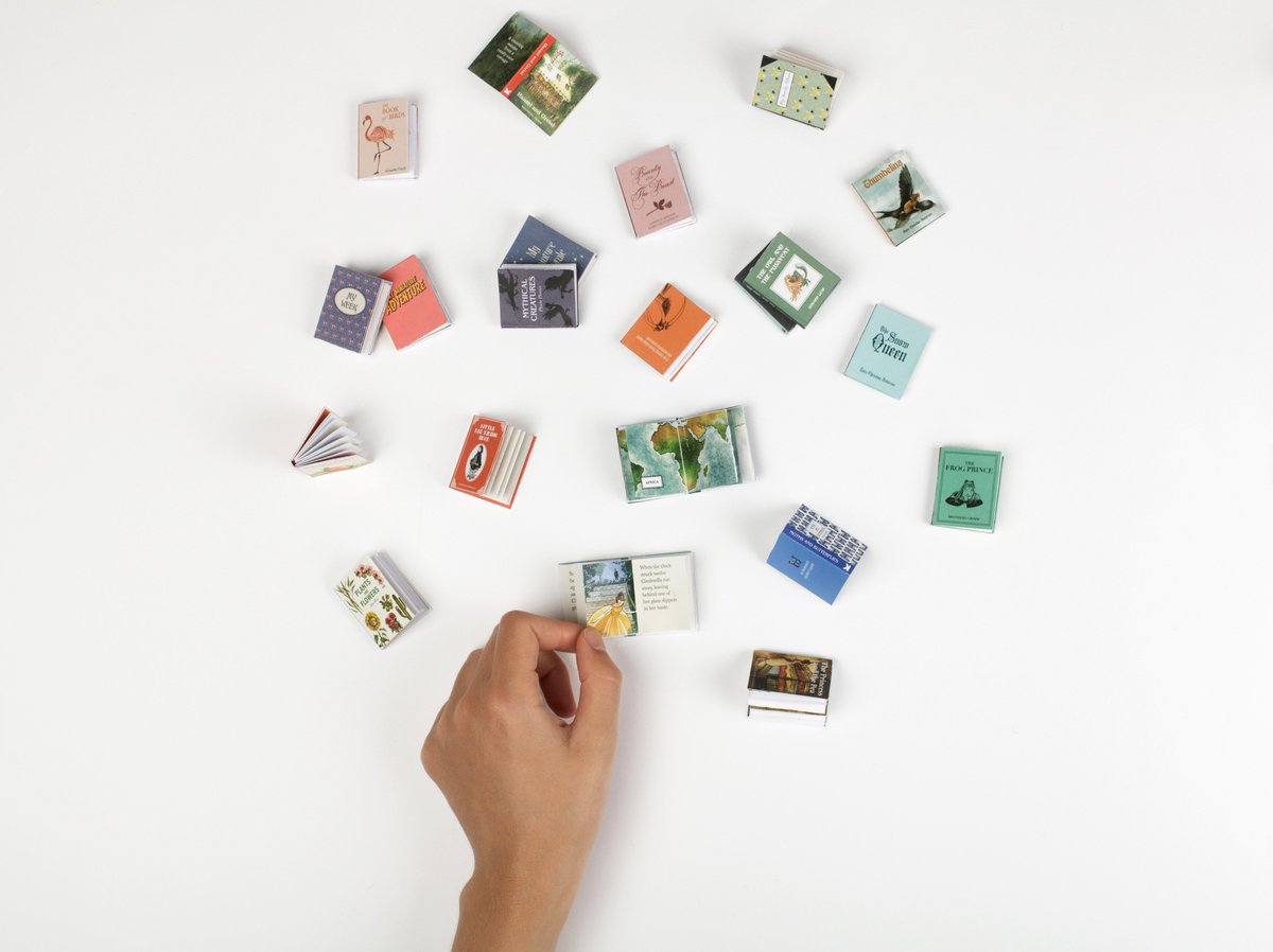 LaurenceKingPub's tweet photo. A collection of #minibooks that you can make and read — what's not to like? #MyMiniatureLibrary is out on October 2! https://t.co/hhsQdWrif7 https://t.co/sl8vmBgUYt