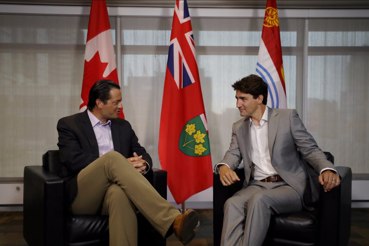 JustinTrudeau's tweet photo. Thanks to Mayor Lehman for the meeting today as we work together to help middle class families in Barrie. Great to see you again, Jeff! https://t.co/F2OuwMhxvj