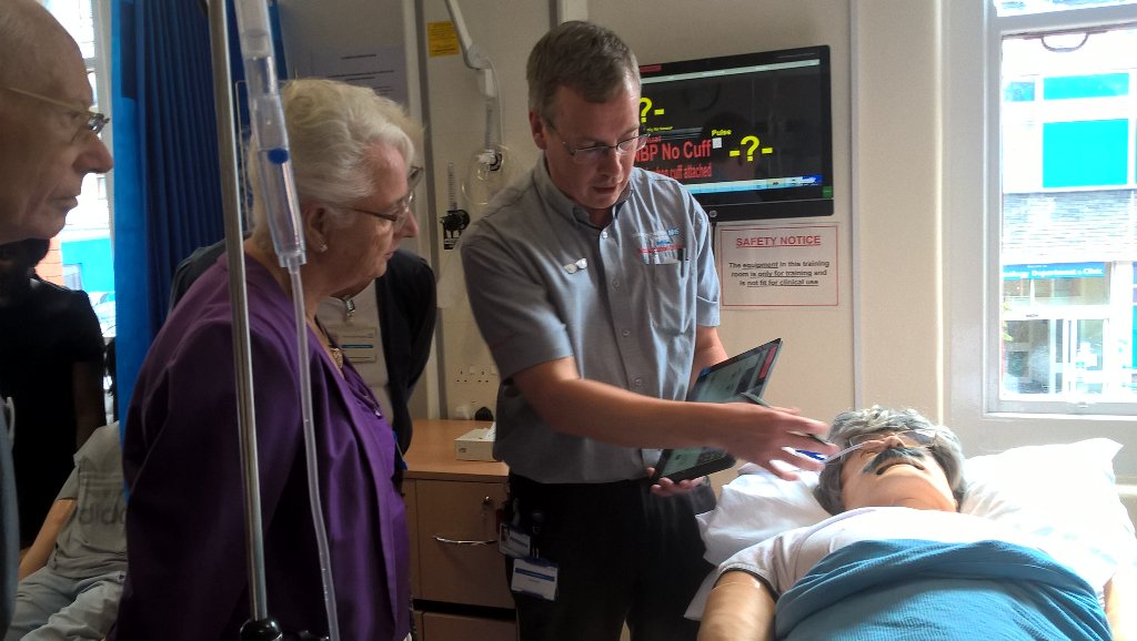 Bruce Kerr from the simulation team explains how we operate sim man via a tablet or the control room.