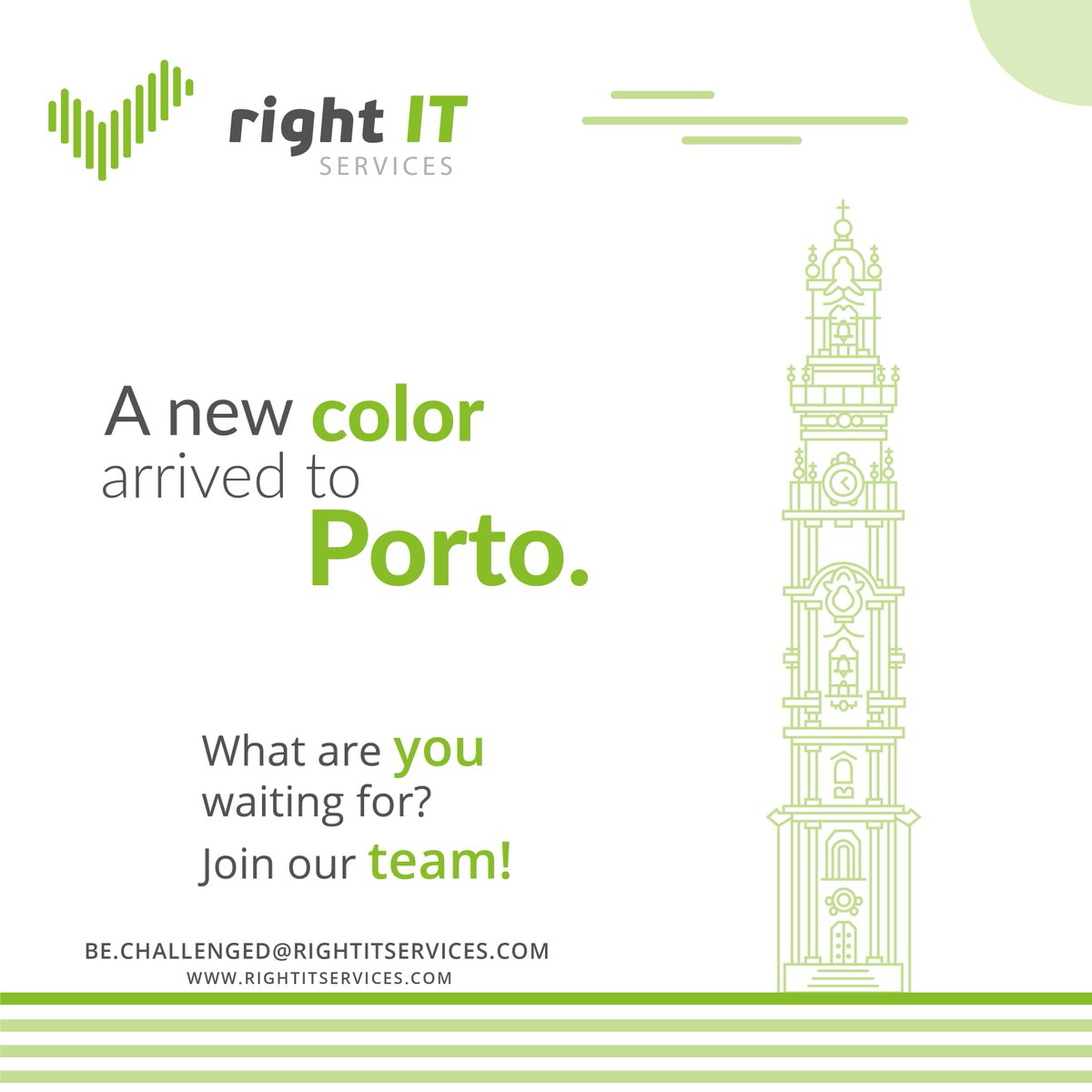 rightit_PT's tweet photo. "Do what it takes to move through” (Tool, 1996, “Forty-Six & 2”, Ocean Way California)
Choose to #JoinUs!
#RightITservices #Team #Porto https://t.co/gDu1n1mYPd