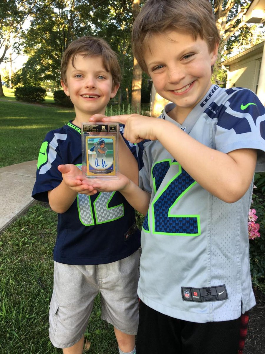 VirtualAdmins's tweet photo. Our partner and his boys break record with sale of #aaronjudge card! @Yankees @TheJudge44
#Yankees
#bestdadever ⚾️

https://t.co/nGl3STm5fm https://t.co/XLUtCJdNou