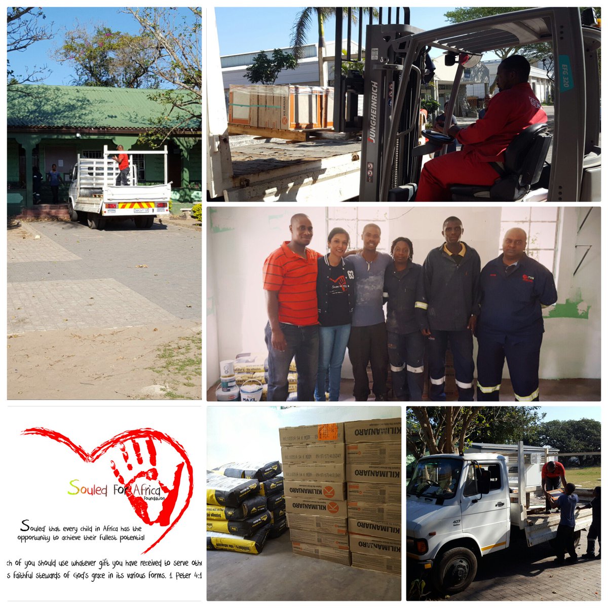 Souled4Africa's tweet image. #appreciation tweet .. thank you to #LVSA HELPING HANDS &amp;amp; LVSA GROUP for transporting all the goods for the #Upgrade #67Minutes continues