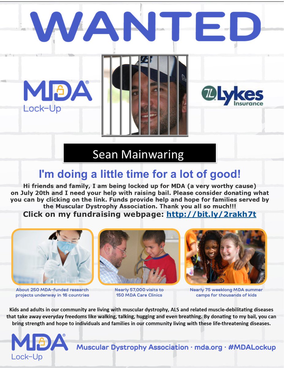 Today is the day I'm getting locked up!  Please help support this great cause.  NO amount is too small!  Chip in if you can!