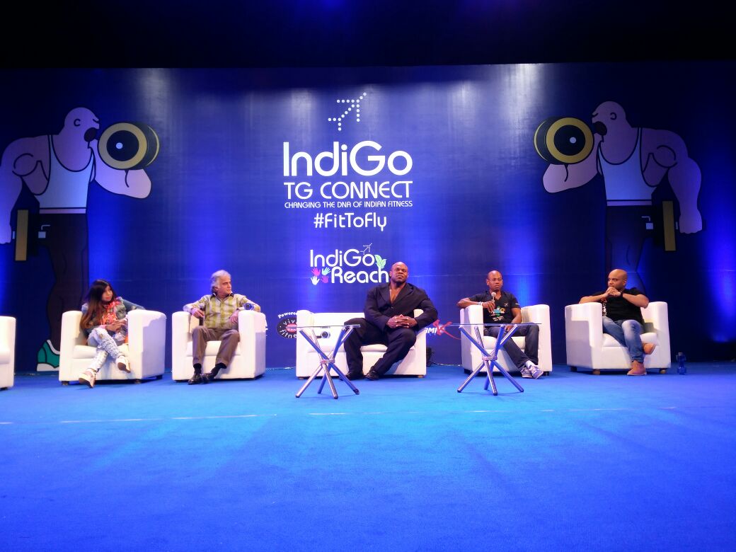 IndiGo6E's tweet photo. Getting into the fitness business in today's scenario! Our panel at #TGConnect, a #FitToFly initiative discuss Fitness entrepreneurship https://t.co/TNomASU00a