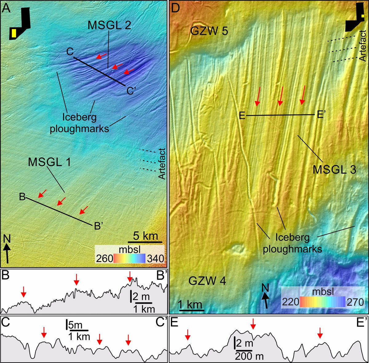 Imprints from a former ice stream in the Central Barents Sea help us understand past ice sheet behaviour. <a href="/CAGE_COE/">CAGE</a> doi.org/10.1016/j.quas…