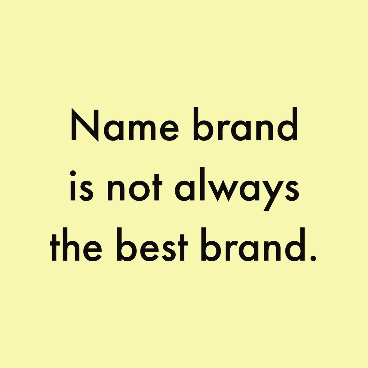 DaBigKashers's tweet photo. Plenty of generic products offer the same experience as name brands; so why spend the extra money? #thriftythursday @bankondc #ymm2017 https://t.co/TxZl8S8m0H
