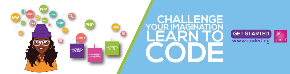 _sproutdigital's tweet photo. We doing it all over again in a few weeks. #codeIT #codeITng From the 7th- 25th August. Time: 10-1pm every Mondays, Wednesdays &amp; Fridays. https://t.co/LsHRpbYDE5