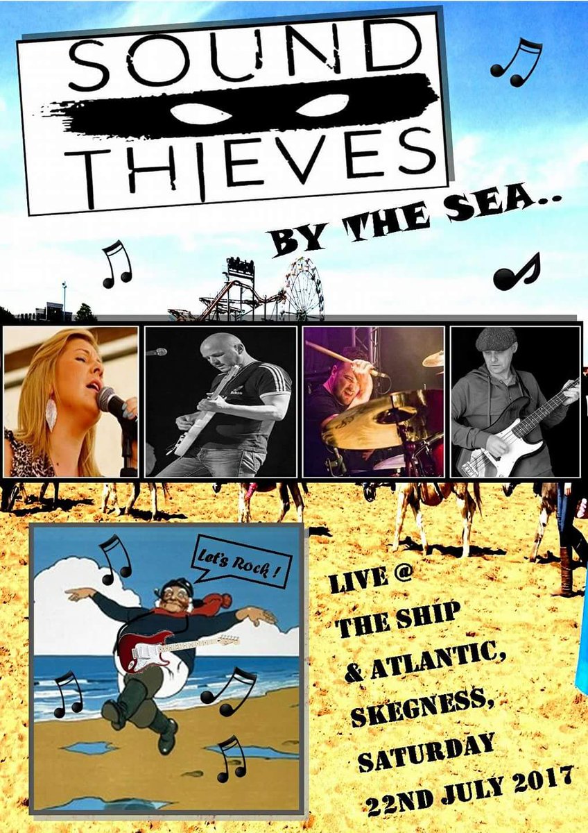 soundthieves1's tweet photo. Seaside bound for the 'Thieves this weekend. @soundthieves1 live and loud at The Ship &amp; Atlantic, Skegness. LET'S HAVE IT....🤘 https://t.co/uoCxhSZFKW