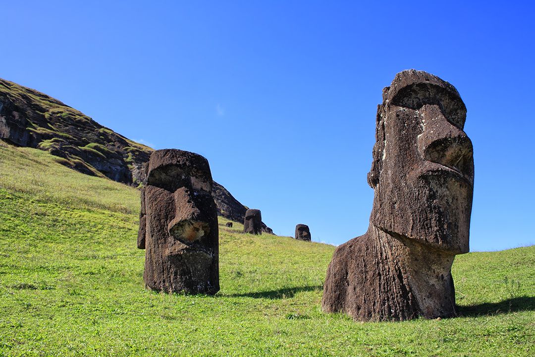 atlasandboots's tweet photo. A2: There are some big hitters there: the moai of Easter Island, natural caves at Cappadocia and the Northern Lights in the Arctic #LPchat https://t.co/aXOHUBOl5j
