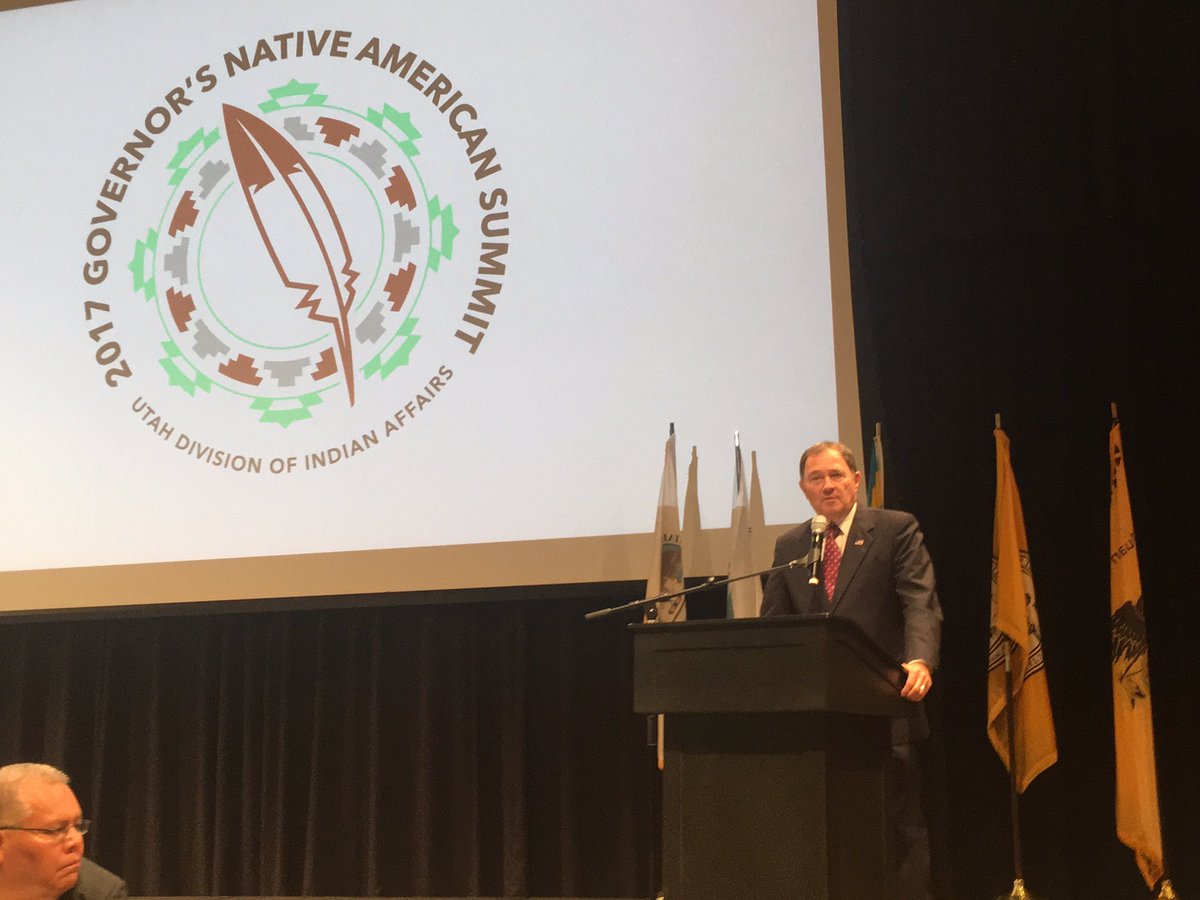 JonSPierpont's tweet photo. The #NAS17 began when @GovHerbert was Lt. Governor 12 yrs ago. He has never missed it. This year's theme "embracing paths to success." https://t.co/2FDLHlY5Ug