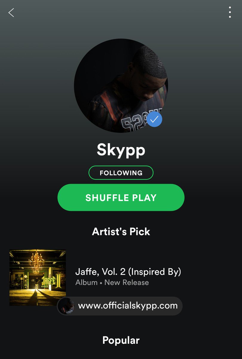 Skypp317's tweet photo. S/o to all the @Spotify account holders who've been streaming #JAFFE2: Inspired By. The album is getting a lot of love! 🙌🏾🏆 https://t.co/Jd0Lnfgj8k