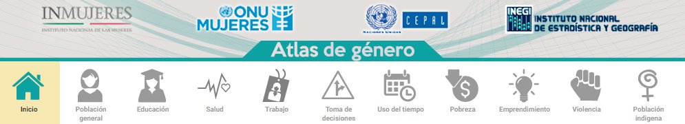 ONUMujeresMX's tweet photo. Conoce el primer Atlas de Género en México
@INEGI_INFORMA  @inmujeres  @cepal_onu  @ONUMujeresMX 
https://t.co/jgNbKZ9RL1 https://t.co/rIlwCwTJRH