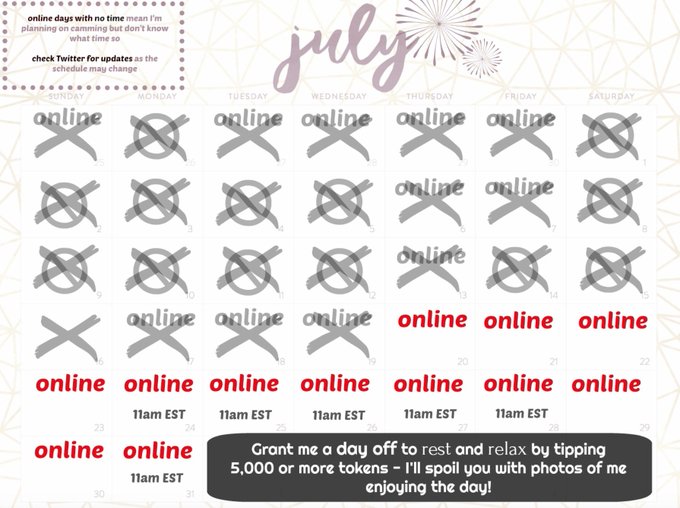 I made a calendar! If you click on it and read it I'll love you forever https://t.co/sCDu1QXBFE