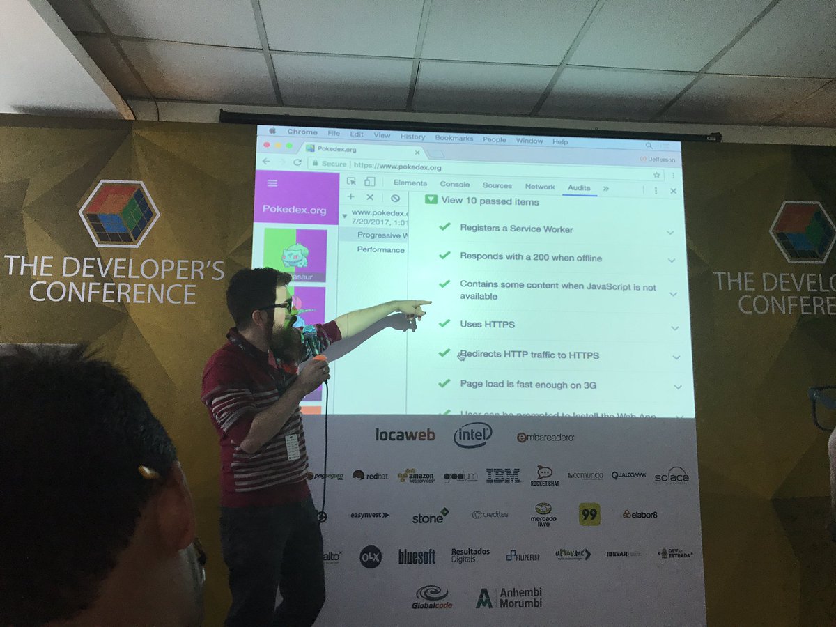 dilsonjlrjr's tweet photo. PWA na #TDC2017 #TDCDevConf https://t.co/lK6nl7npH5