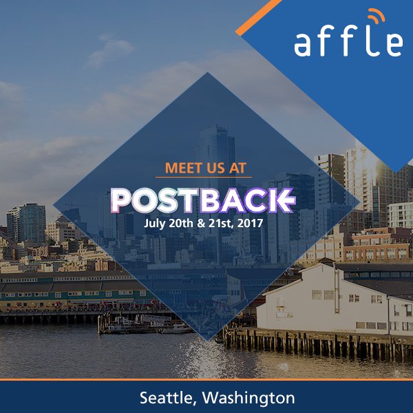 affle's tweet photo. Good Morning. #Seattle ! We’re all set to attend #POSTBACK17. It's a wonderful day to network! https://t.co/5yK86bePDV
#AffleAtPostback https://t.co/KJQWUQISgE