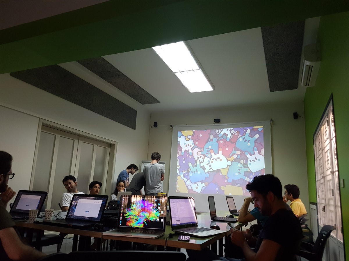 ArabArcade's tweet image. When @GroovyAntoid's #FatBunny makes an appearance at your workshop