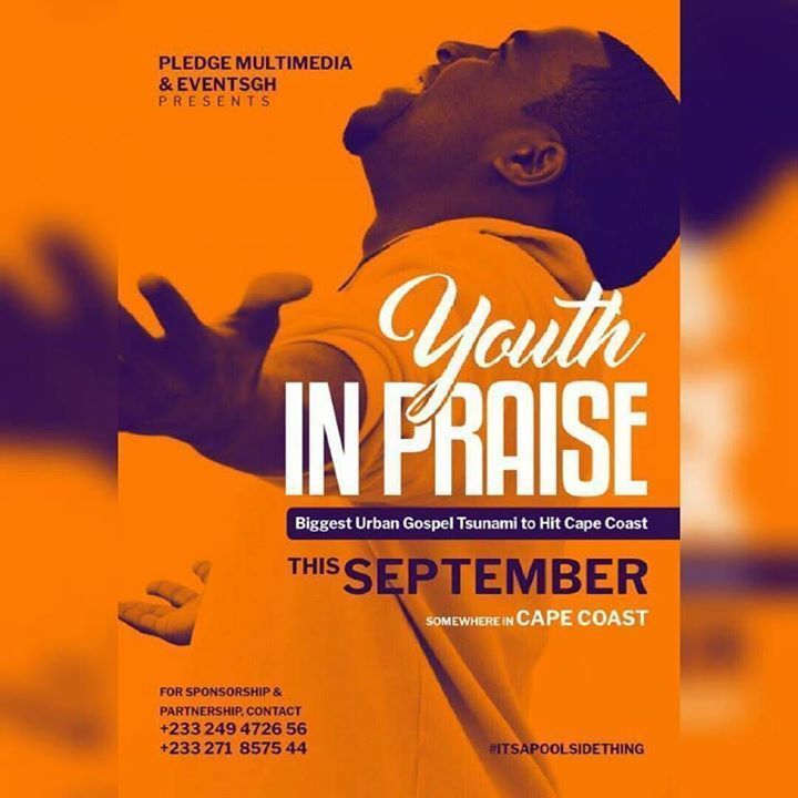 aqosuwafrimpong's tweet photo. XtianEventsgh : #GhCE #KingJESUS #SeptemberEvents Youth In Praise. #WeekendEvents #CapeCoastEvents #GhCE2 #GHCE … https://t.co/wbXv67EJQb https://t.co/rHtg62rYyl