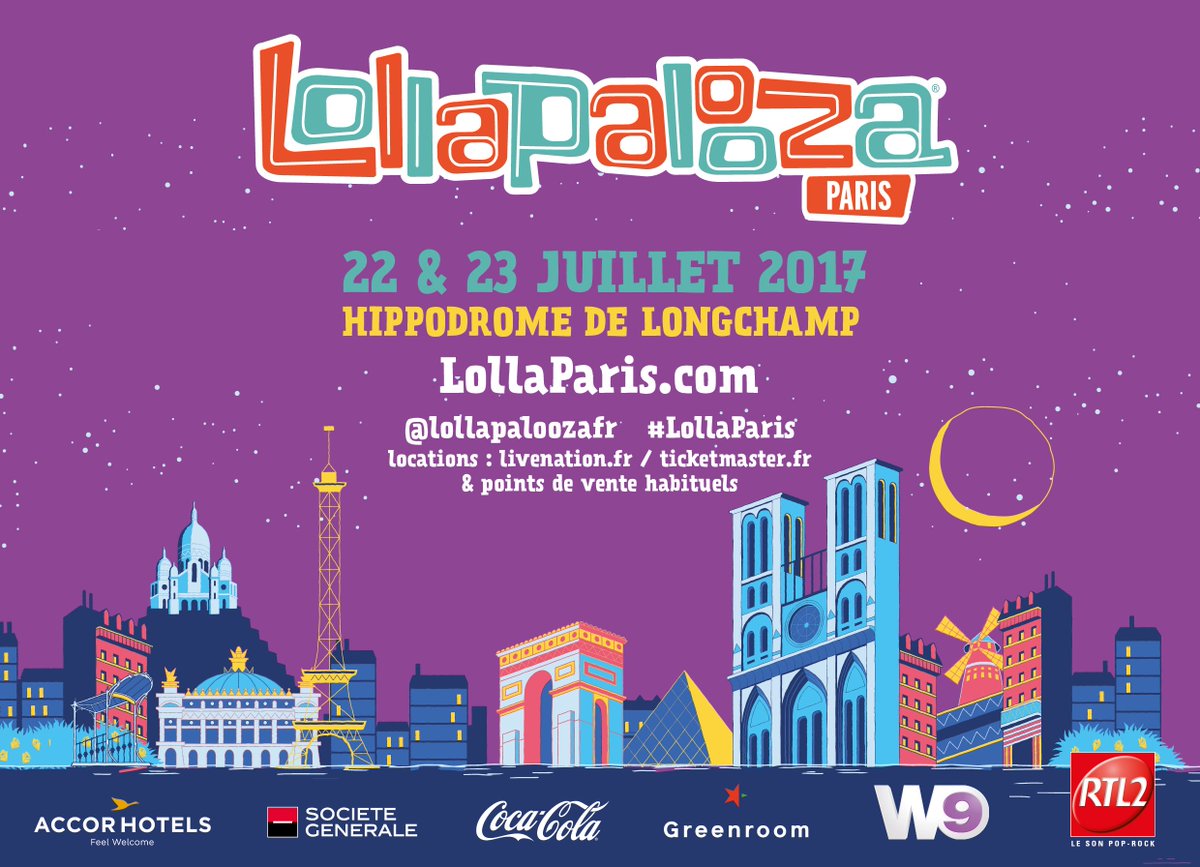 M6MusicOfficiel's tweet photo. Le @lollapalooza c'est ce week-end ☀
RT + Follow pour tenter de gagner ton pass 2 jour grâce à M6 Music ✌
https://t.co/7gCAkCnx3T https://t.co/KkYoKRQJ1N