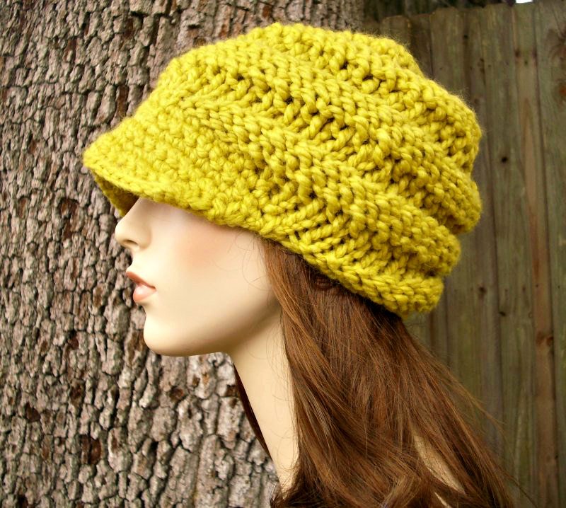 pixiebellshop's tweet photo. Knit Hat Womens Hat Yellow Newsboy Hat - Swirl Beanie with Visor in Citron β¦ https://t.co/bPOSsQg0tF #Etsy #VisorHat https://t.co/JPeOYnKsCs