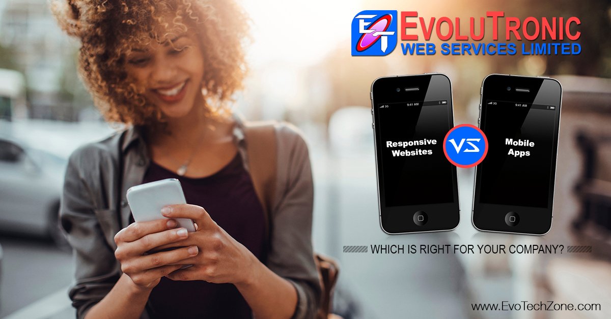 Evolutronic's tweet photo. Responsive Websites vs. Mobile Apps: Which Is Right for Your Company?
https://t.co/dtX5Kp2hjz https://t.co/iVNjiUeYTk