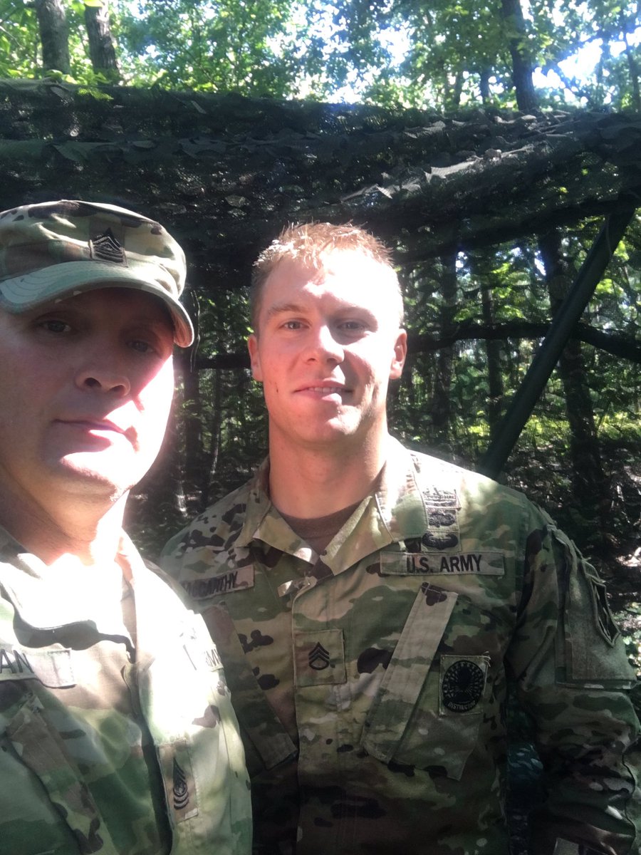 CSM_Gan's tweet photo. Visiting @FortJacksonArmy watching SSG McCarthy #SapperInstructor compete in the @TRADOC #BWC a true warrior @USAES1 @fortleonardwood https://t.co/4eYc2jDpYE